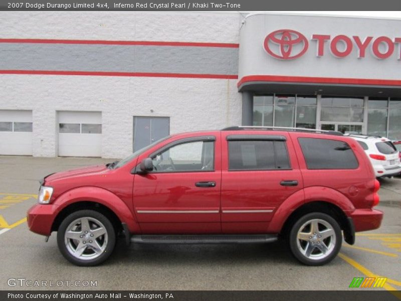 Inferno Red Crystal Pearl / Khaki Two-Tone 2007 Dodge Durango Limited 4x4
