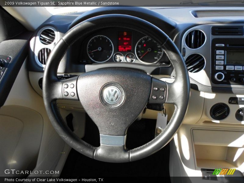 Sapphire Blue Metallic / Sandstone 2009 Volkswagen Tiguan SE