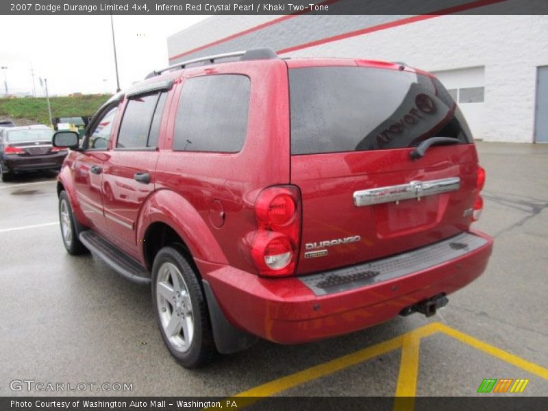 Inferno Red Crystal Pearl / Khaki Two-Tone 2007 Dodge Durango Limited 4x4