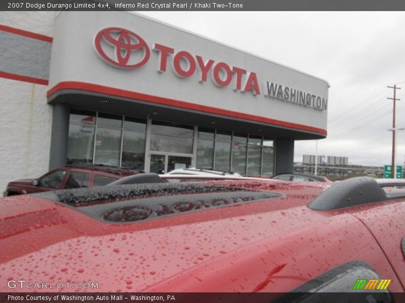 Inferno Red Crystal Pearl / Khaki Two-Tone 2007 Dodge Durango Limited 4x4