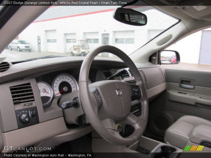Inferno Red Crystal Pearl / Khaki Two-Tone 2007 Dodge Durango Limited 4x4