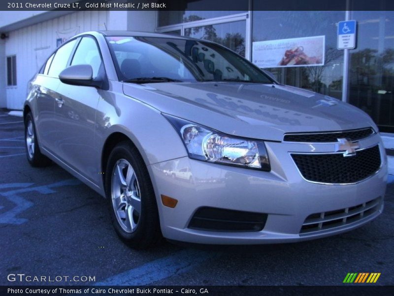 Gold Mist Metallic / Jet Black 2011 Chevrolet Cruze LT