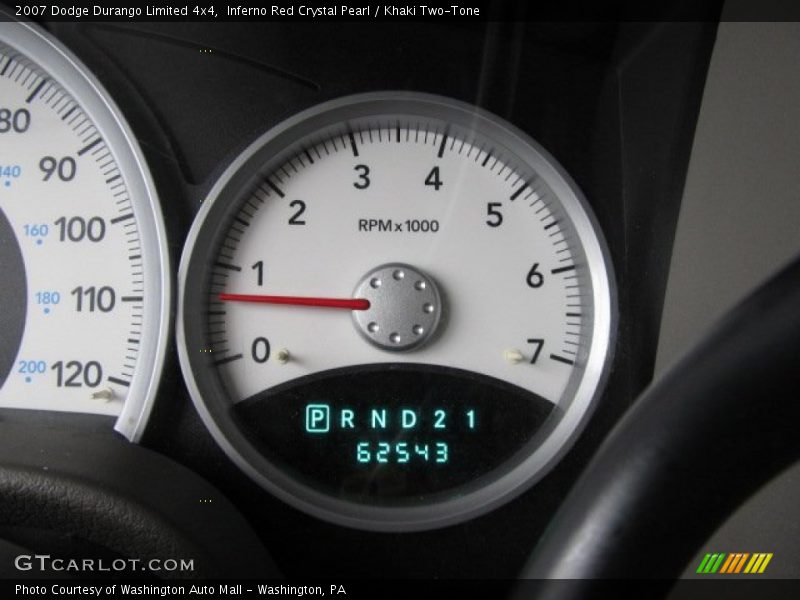 Inferno Red Crystal Pearl / Khaki Two-Tone 2007 Dodge Durango Limited 4x4