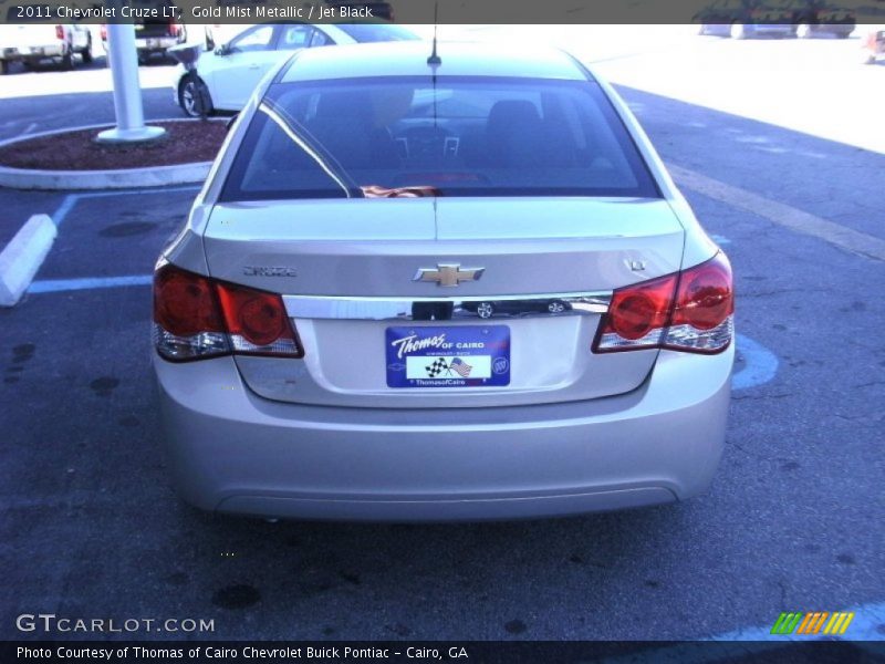 Gold Mist Metallic / Jet Black 2011 Chevrolet Cruze LT