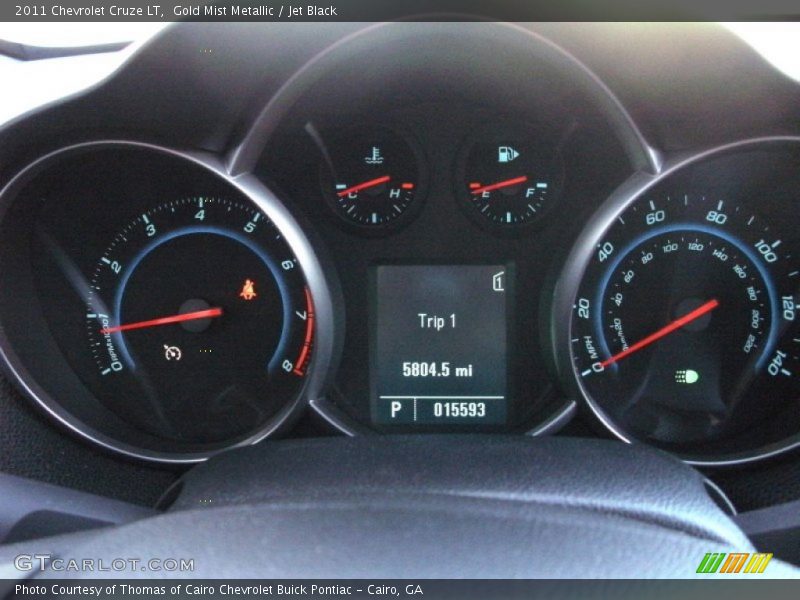 Gold Mist Metallic / Jet Black 2011 Chevrolet Cruze LT