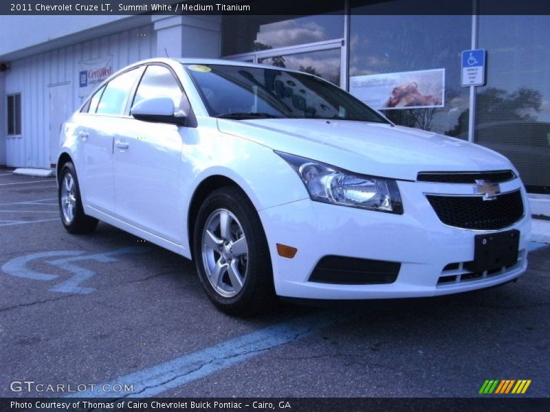 Summit White / Medium Titanium 2011 Chevrolet Cruze LT
