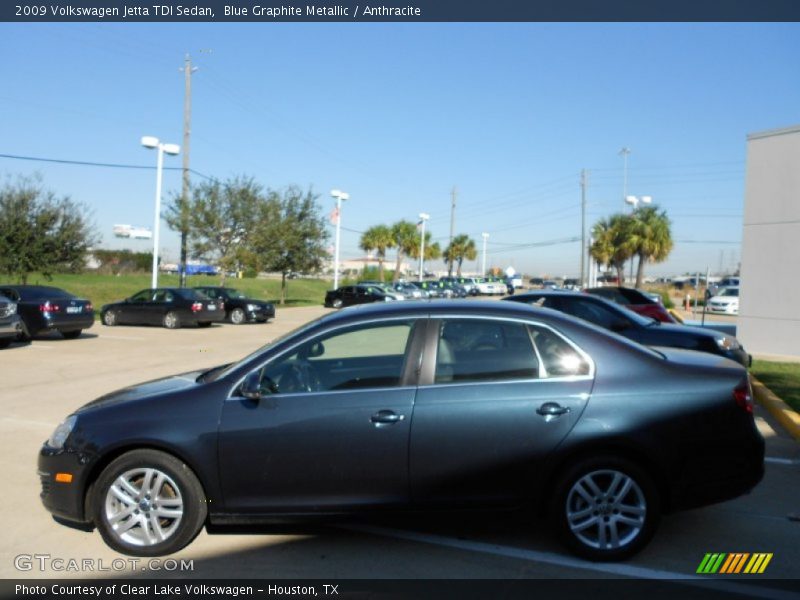 Blue Graphite Metallic / Anthracite 2009 Volkswagen Jetta TDI Sedan