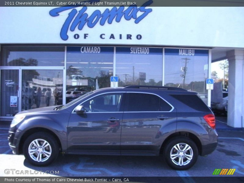 Cyber Gray Metallic / Light Titanium/Jet Black 2011 Chevrolet Equinox LT