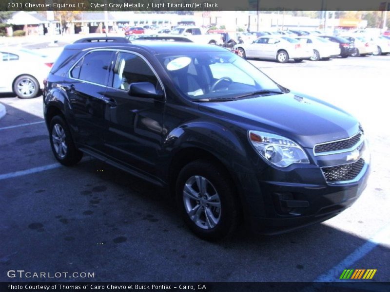 Cyber Gray Metallic / Light Titanium/Jet Black 2011 Chevrolet Equinox LT
