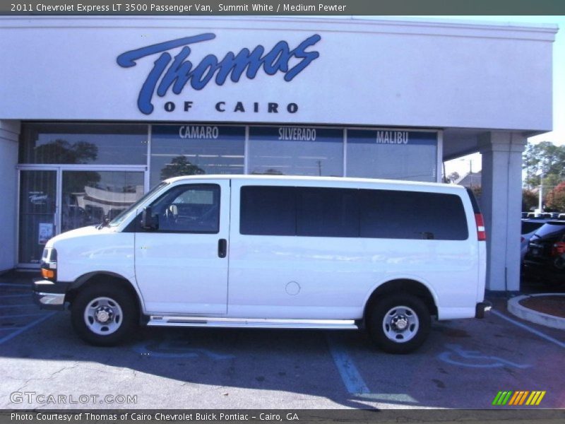 Summit White / Medium Pewter 2011 Chevrolet Express LT 3500 Passenger Van