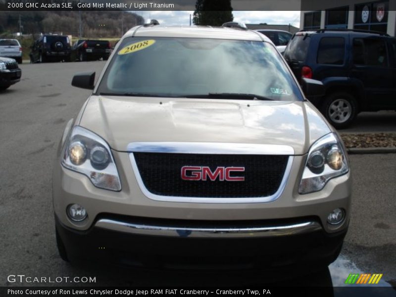 Gold Mist Metallic / Light Titanium 2008 GMC Acadia SLE