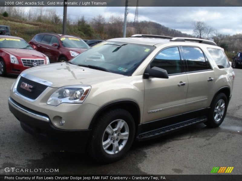 Gold Mist Metallic / Light Titanium 2008 GMC Acadia SLE