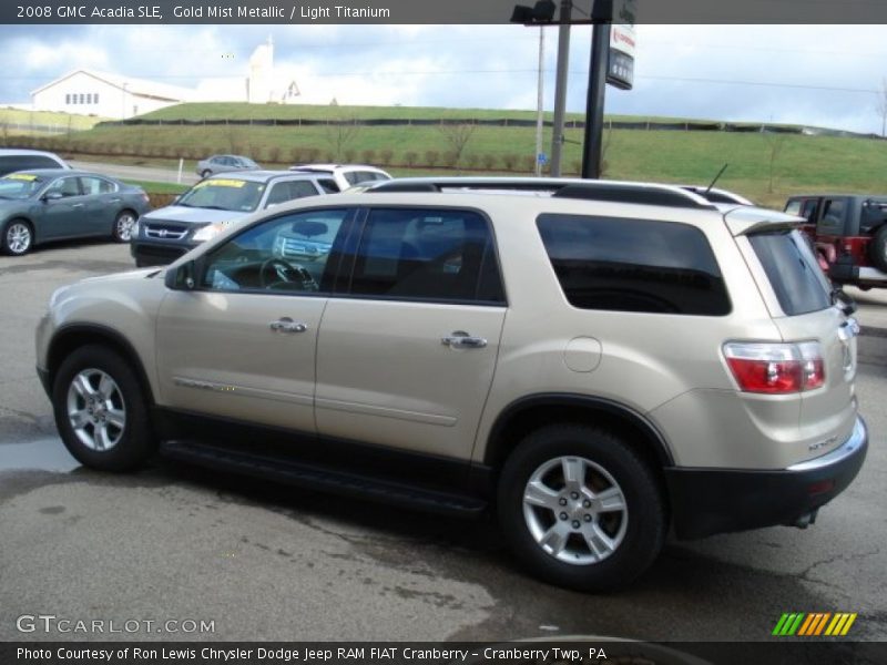 Gold Mist Metallic / Light Titanium 2008 GMC Acadia SLE