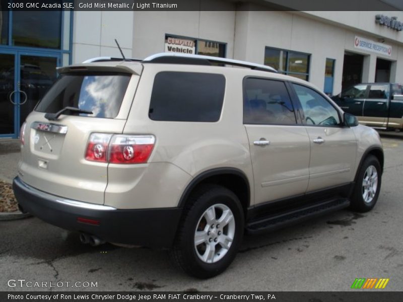 Gold Mist Metallic / Light Titanium 2008 GMC Acadia SLE