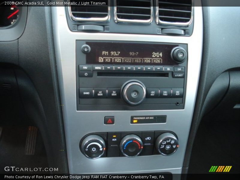 Gold Mist Metallic / Light Titanium 2008 GMC Acadia SLE