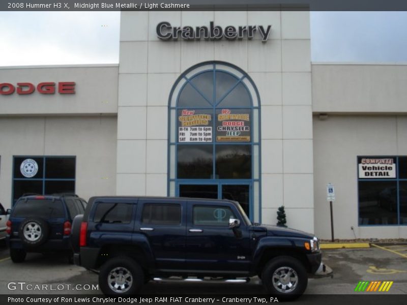 Midnight Blue Metallic / Light Cashmere 2008 Hummer H3 X