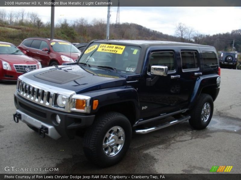 Midnight Blue Metallic / Light Cashmere 2008 Hummer H3 X