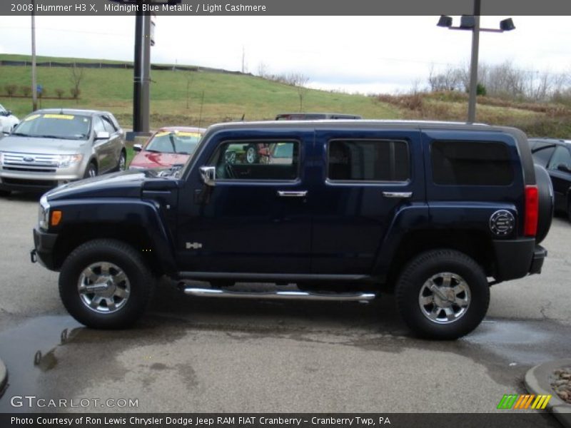 Midnight Blue Metallic / Light Cashmere 2008 Hummer H3 X