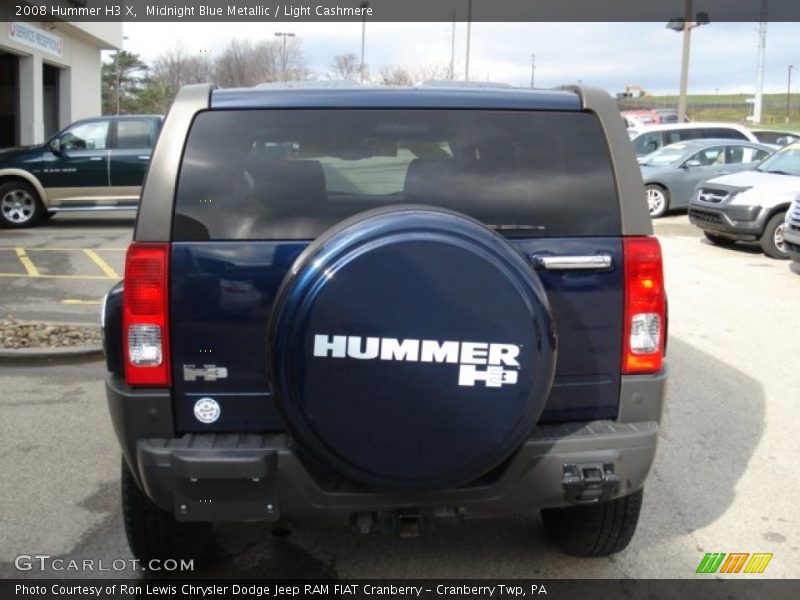 Midnight Blue Metallic / Light Cashmere 2008 Hummer H3 X