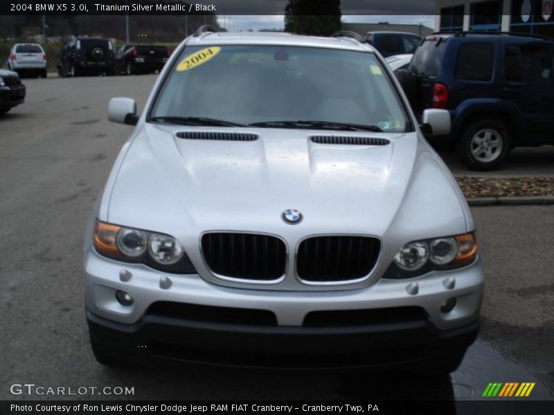 Titanium Silver Metallic / Black 2004 BMW X5 3.0i