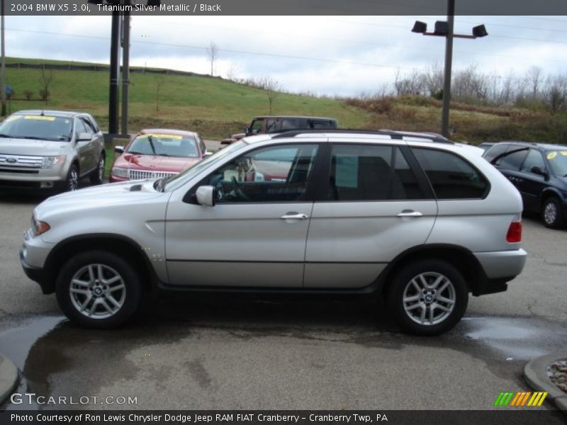Titanium Silver Metallic / Black 2004 BMW X5 3.0i