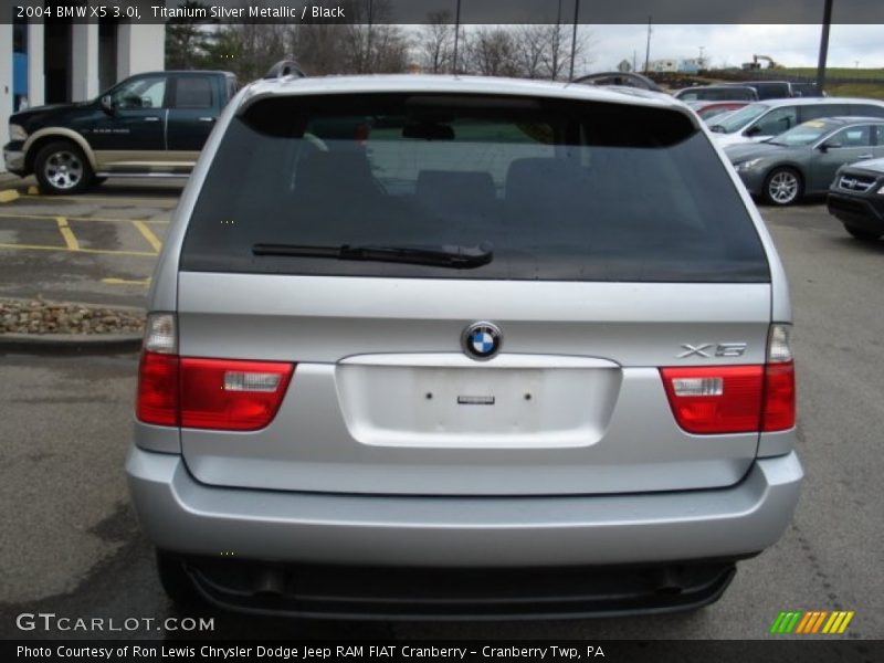 Titanium Silver Metallic / Black 2004 BMW X5 3.0i
