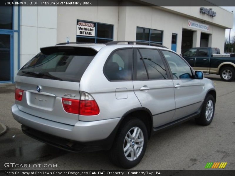 Titanium Silver Metallic / Black 2004 BMW X5 3.0i