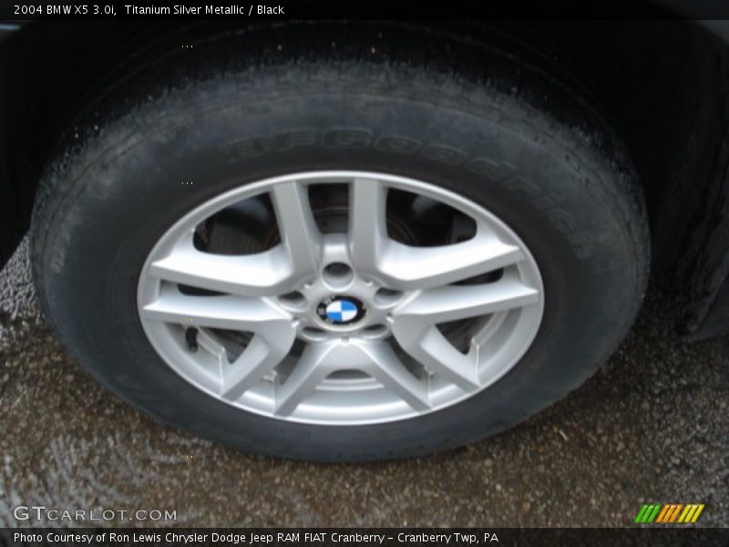 Titanium Silver Metallic / Black 2004 BMW X5 3.0i