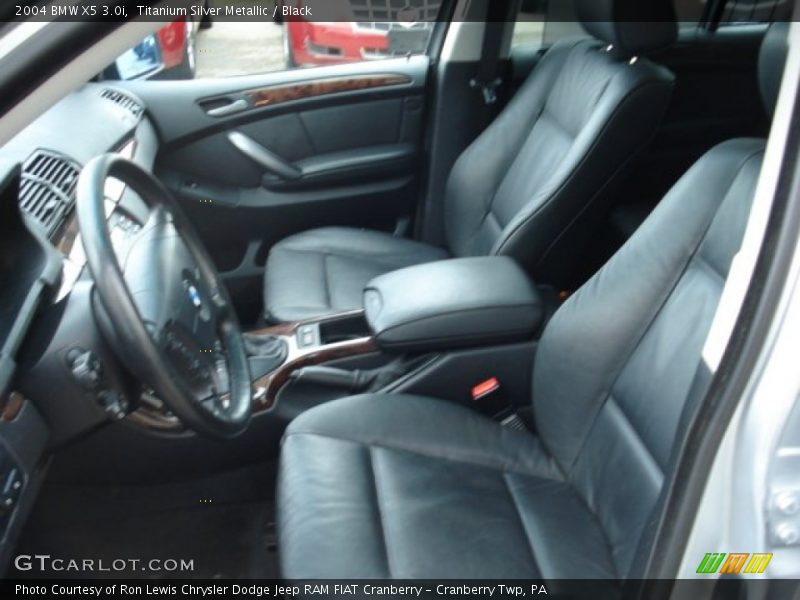 Titanium Silver Metallic / Black 2004 BMW X5 3.0i