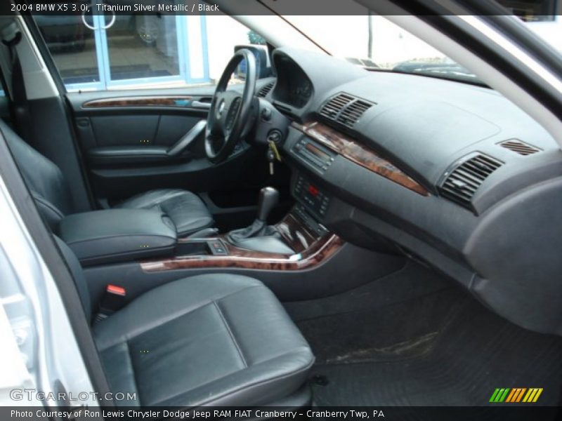Titanium Silver Metallic / Black 2004 BMW X5 3.0i
