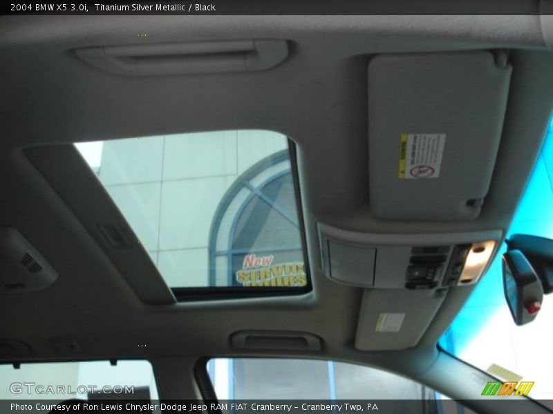 Titanium Silver Metallic / Black 2004 BMW X5 3.0i