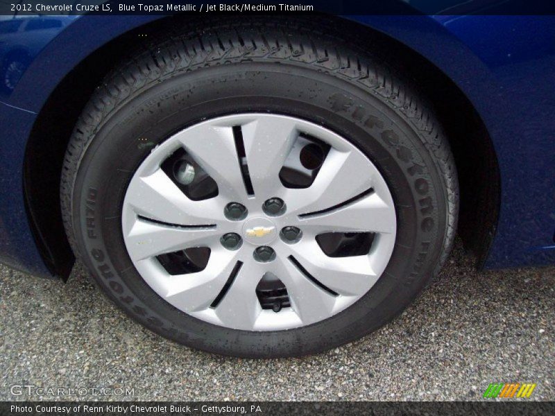 Blue Topaz Metallic / Jet Black/Medium Titanium 2012 Chevrolet Cruze LS