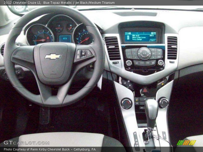 Blue Topaz Metallic / Jet Black/Medium Titanium 2012 Chevrolet Cruze LS