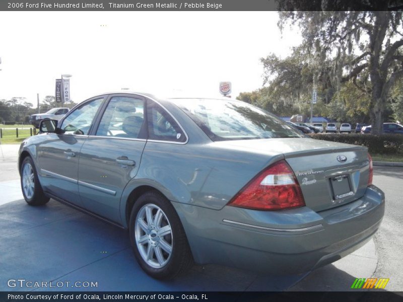 Titanium Green Metallic / Pebble Beige 2006 Ford Five Hundred Limited