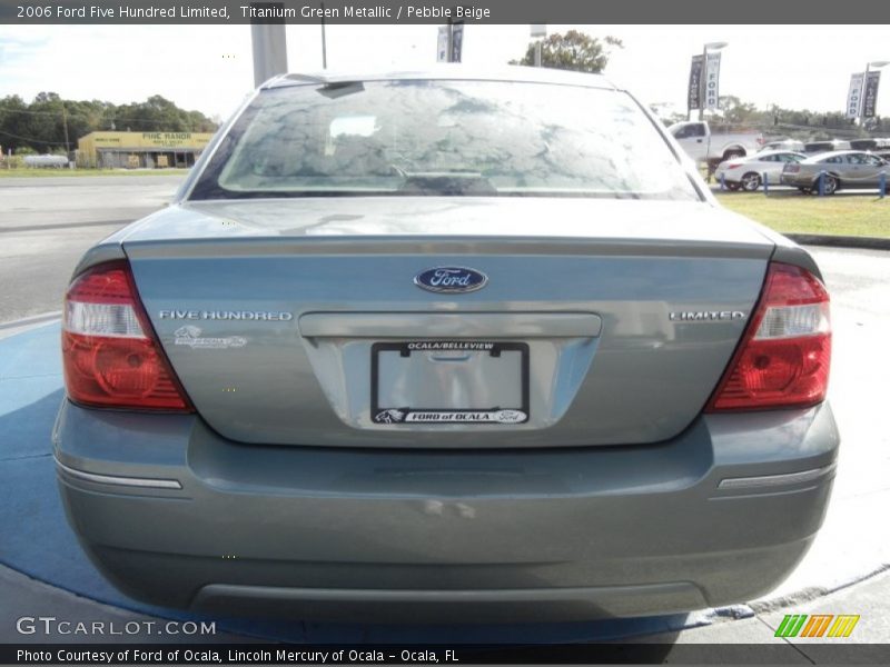 Titanium Green Metallic / Pebble Beige 2006 Ford Five Hundred Limited