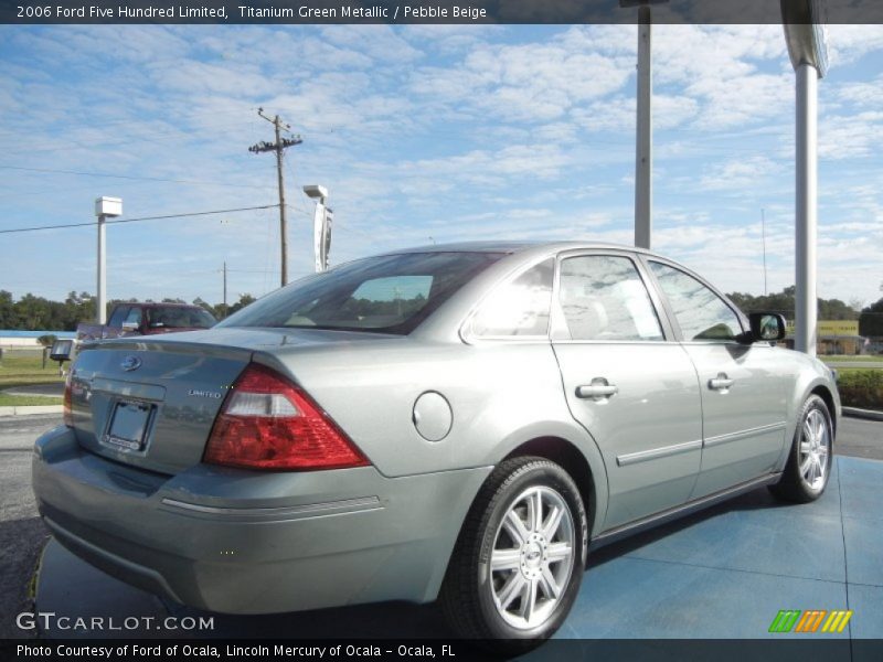 Titanium Green Metallic / Pebble Beige 2006 Ford Five Hundred Limited