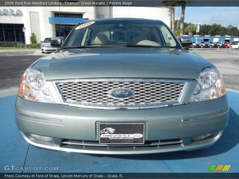 Titanium Green Metallic / Pebble Beige 2006 Ford Five Hundred Limited
