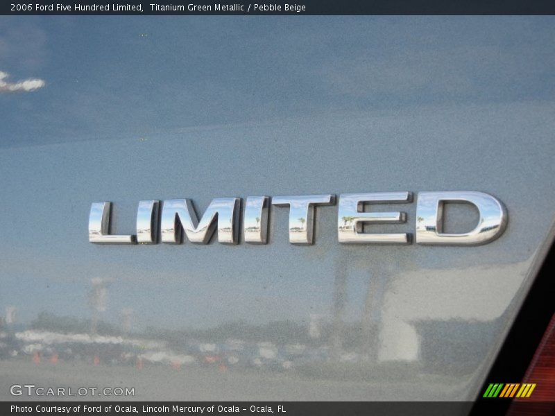 Titanium Green Metallic / Pebble Beige 2006 Ford Five Hundred Limited