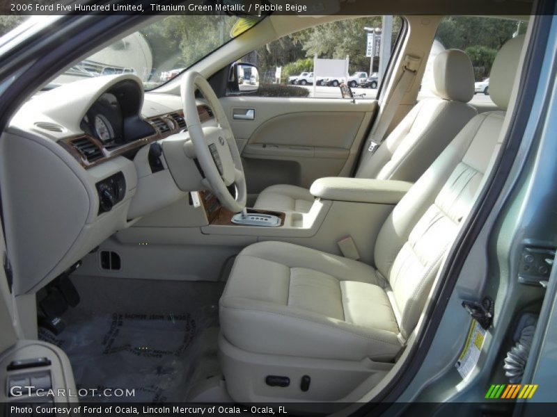 Titanium Green Metallic / Pebble Beige 2006 Ford Five Hundred Limited