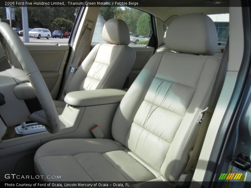 Titanium Green Metallic / Pebble Beige 2006 Ford Five Hundred Limited