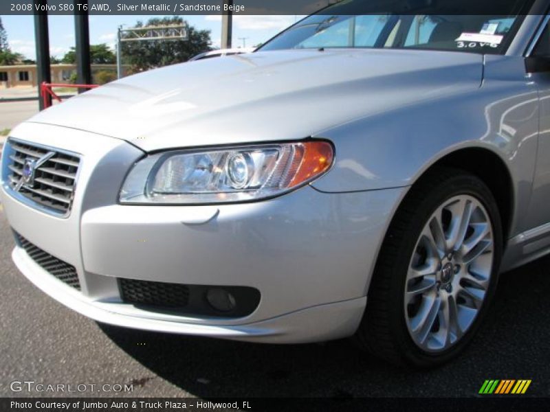 Silver Metallic / Sandstone Beige 2008 Volvo S80 T6 AWD