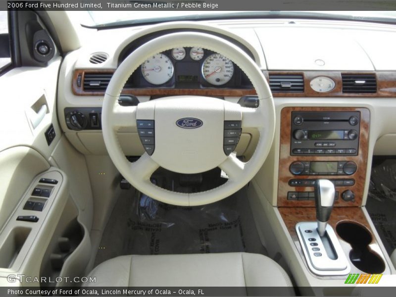 Titanium Green Metallic / Pebble Beige 2006 Ford Five Hundred Limited