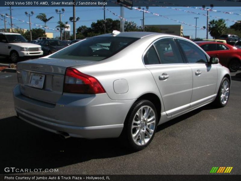 Silver Metallic / Sandstone Beige 2008 Volvo S80 T6 AWD