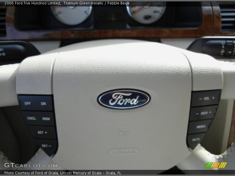 Titanium Green Metallic / Pebble Beige 2006 Ford Five Hundred Limited