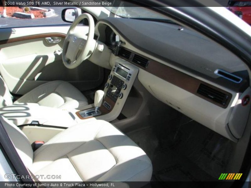 Silver Metallic / Sandstone Beige 2008 Volvo S80 T6 AWD