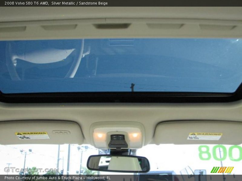 Silver Metallic / Sandstone Beige 2008 Volvo S80 T6 AWD