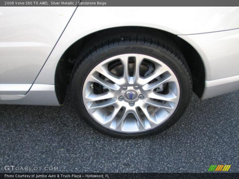 Silver Metallic / Sandstone Beige 2008 Volvo S80 T6 AWD
