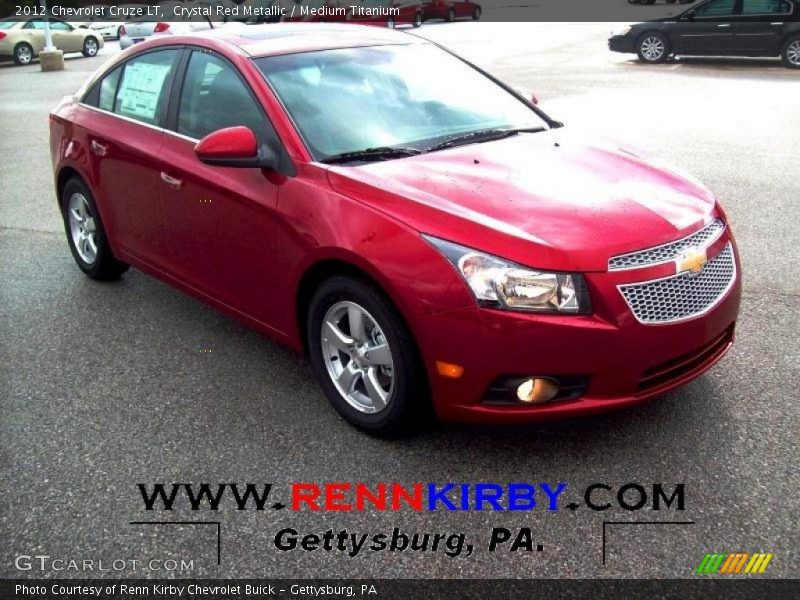 Crystal Red Metallic / Medium Titanium 2012 Chevrolet Cruze LT