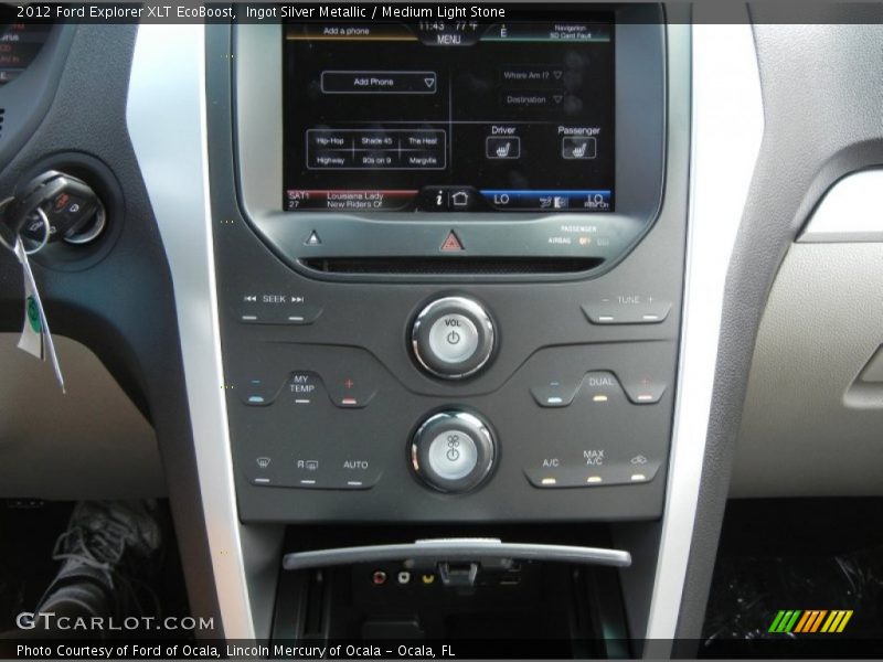 Ingot Silver Metallic / Medium Light Stone 2012 Ford Explorer XLT EcoBoost