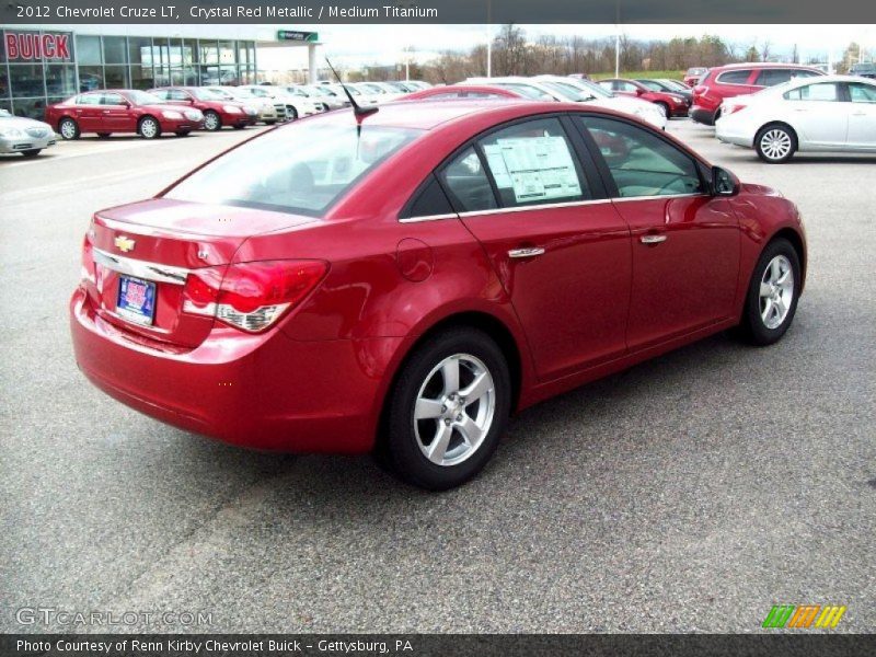 Crystal Red Metallic / Medium Titanium 2012 Chevrolet Cruze LT